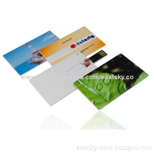 Business Card Style USB Flash Drive, Compliant with RoHS Directives, Deft Configuration, Shock-proof